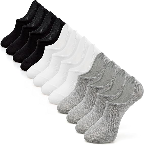 No Show Socks Women & Men Low Cut Ankle Short Anti-slid Athletic Running Casual Invisible Liner Socks