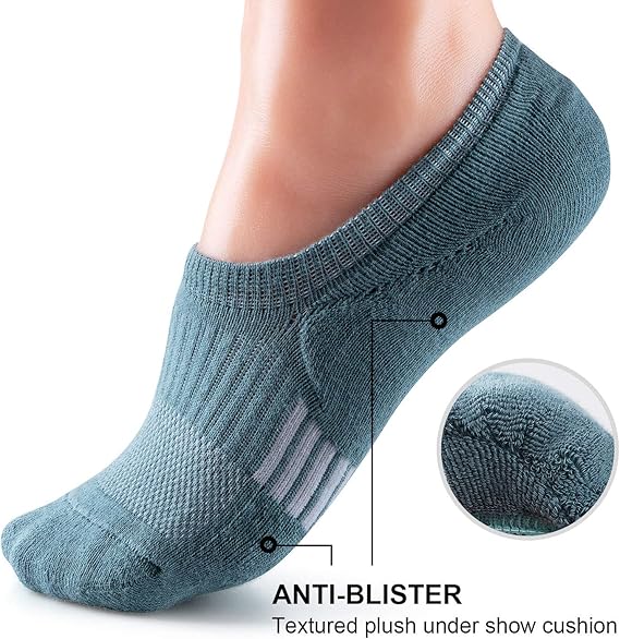 Womens No Show Socks Athletic Ankle Socks Cushioned Running Low Cut 5-8 Pairs