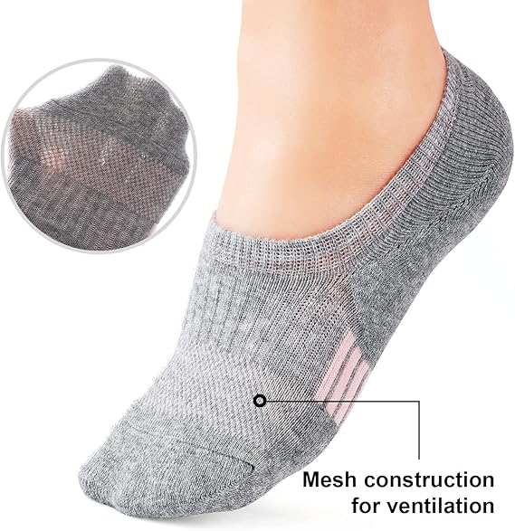 Womens No Show Socks Athletic Ankle Socks Cushioned Running Low Cut 5-8 Pairs